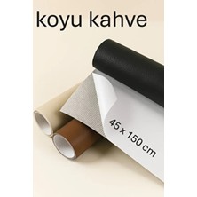 Serdax Extra Yapışkanlı Suni Deri - Koyu Kahve 45X150 cm