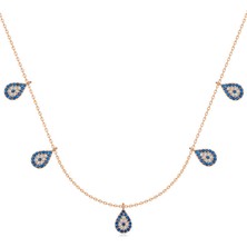 Diger KENPAZAR925 Ayar Gümüş Nazarlı Şans Kadın Gümüş Kolye