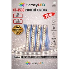 Cata CT-4539 24V Beyaz Işık 240 LED Iç Mekan Şerit LED (5 Metre)