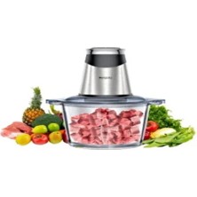 Yesido EC28 400W Güçlü Motorlu Mini Mutfak Robotu Gıda Öğütücü Doğrayıcı 2lt Cam Kaseli