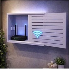 Demir Dizayn Wifi Modem Saklama Kutusu Kablo Priz Şartel Elektirik