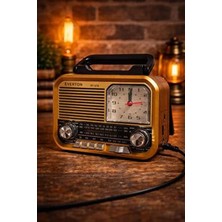 Blomster Everton RT-678 Güneş Enerjili Saatli Nostaljik Bluetooth Radyo