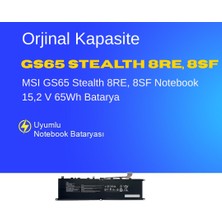 Ümit Maker Msi GS65 Stealth 8re, 8sf Batarya Notebook Batarya Pil – Yüksek Performanslı, Uzun Ömürlü, Uyumlu Güç Kaynağı