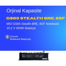 Ümit Maker MSI Stealth GS66 10SF-065TR Notebook 15,2 V 65Wh Batarya – Orjinal Uyumlu, Yüksek Performanslı