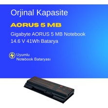 Ümit Maker Gigabyte AORUS 5 MB Notebook 14.6 V 41Wh Batarya – Orjinal Uyumlu, Yüksek Performanslı