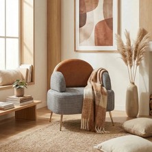 Zem Petra Berjer, Siyah Kazayağı Desenli Taba Deri Sırt