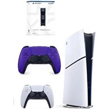 SONY Playstation 5 Slim Dijital 825GB (Ithalatçı Garantili) +2. Kol Dualsense Mor + Şarj Istasyonu