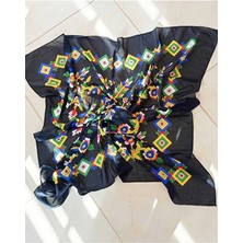 Sinem Şanlı Atelier Yörük Çengelköy Otantik Yazma Eşarp Fular Düz Sade