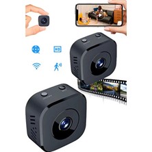 TechnoStation Mini Güvenlik Kamerası Hd Ev Ofis Çocuk Odası Evcil Hayvan Güvenlik Kamerası Hd Mini