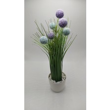 Loop Kördüğüm Gerçekçi Yapay Çiçek 45CM Saksılı (Model-7)