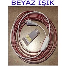 Erbay 220V Şerit LED Yüksek Işık Fişli ve Anahtarlı Beyaz Işık 2 Metre ((Adaptör Trafo Yok Tak Çalıştır))