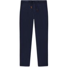 Abdullah Kiğılı 6 Drop Regular Fit Standart Kesim Beli İpli Likralı Gofre Klasik Kumaş Pantolon