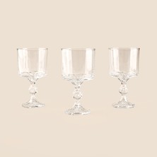 Krd Home Crytalita 3'lü Ayaklı Kase - Şeffaf - 280 ml