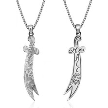 Kenpazar Gümüş Hz. Ali Kılıç Kolye