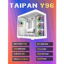 Sinerji Taipan Y96 Gigabyte Geforce RTX5080 Aero Sff 16GB Ryzen 7 9700X 16GB Ddr5 1tb SSD