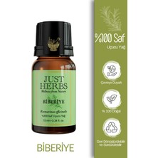 Just Herbs Biberiye Yağı 10 ml %100 Saf ve Doğal Rosmarinus Officinalis Oil