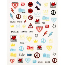 Pop Beauty Nail Art Tırnak Süsleme Sticker, Tırnak Dövmesi, Tırnak Tattoo