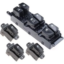 Siegen Hyundai Accent Era 2006-2012 ile Uyumlu Cam Açma Dügmesi Anahtari 4'lü Takim