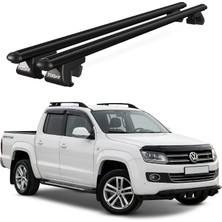 Today Auto Venüs Volkswagen Amarok (2010-2016) Uyumlu Siyah Ara Atkı Port Bagaj Tavan Barı