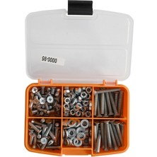 Netzerkoz 210 Parça 6 Çeşit M4 Yhb Metrik Vida, Somun, Pul Seti - Mobilya Kulp Vida Seti