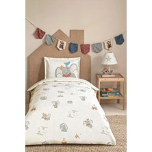 Özdilek Dumbo Sweet Disney Lisanslı Bebek Nevresim Takımı Pamuklu Düz Desen 100 x 150 cm