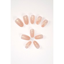 Pop Beauty 24 Adet Takma Tırnak Seti - Güvenli Pro Yapıştırıcı ile Uzun Süreli Parlaklık ve Şık Desenler