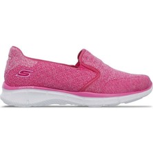 Skechers Equalizer-Say Something Memory Foam Womens Sneaker Hafızalı Taban Bağcıksız Kadın Günlük Spor Ayakkabı Pembe