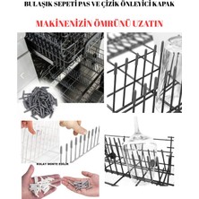 Unico 100 Adet Gri | Bulaşık Makinesi Sepet Ucu Kapak | Pas ve Küf Önleyici Çizilmeyi Engeller