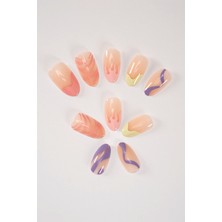 Pop Beauty 24 Adet Takma Tırnak Seti - Zararsız Profesyonel Yapıştırıcı ile Uzun Süreli Parlaklık ve Bakımlı Görünüm