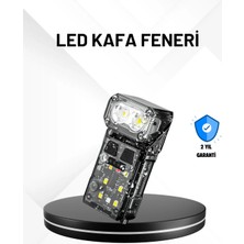 Sensörlü LED Kafa Feneri Şarj Edilebilir Manyetik Eller Serbest Midastech