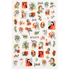 Pop Beauty Nail Art Tırnak Süsleme Sticker, Tırnak Dövmesi, Tırnak Tattoo