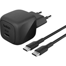 Belkin WCA013 45W USB Şarj Cihazı 1 M C-C Siyah