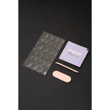 Pop Beauty Takma Tırnak Pro Yapıştırıcı Seti (Pro Yapıştırıcı, Törpü, Ahşap  Çubuk, Alkollü Mendil)