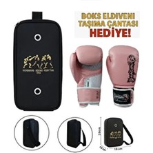 DragonDo Dragon Favela Pembe Kadın Boks Eldiveni Kick Boks Muay Thai Antren Eldiveni + Taşıma Çantası Hediye