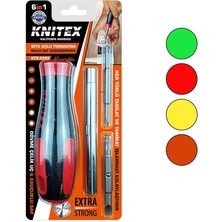 6ın1 - Çıkar Tak  Kauçuklu Bits Uçlu Tornavida (4887) Midastech