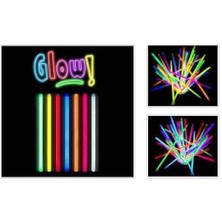 Glow Stick 20CM Fosforlu Kırılan Çubuk (10 Adet) Midastech