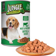 Jungle Köpek 415 gr Biftekli-Sebzeli Konserve