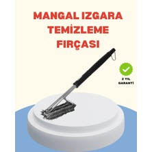 Uzun Saplı Izgara Temizleme Fırçası Çelik Telli Midastech