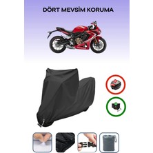 Breen Honda Cbr 650 R Için Kilit Uyumlu Siyah Motosiklet Branda, Güvenli, Su Geçirmez