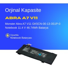 Monster Abra A7 V10 Notebook GK5CN-00-13-3S1P-0 Batarya Pil – Yüksek Performanslı, Uzun Ömürlü, Orijinal Uyumlu Güç Kaynağı