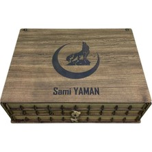 Yaman Hediyelik Kişiye Özel Ahşap Tesbih Koleksiyon Kutusu, Aksesuar Kutusu, Tesbihlik (30 Tesbihlik)