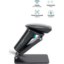 Kablosuz Standlı 1d/2d Barkod &amp; Karekod Okuyucu Midastech