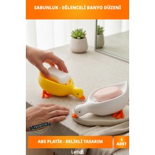 Letsii Sevimli Ördek Tasarımlı Dayanıklı Abs Plastik Sabunluk