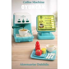 KoseToys Oyuncak Sipariş Ekranlı Kahve Makinası Ses ve Işık Efektli