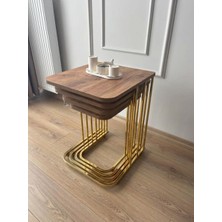 Sofex 4'lü TEkerlekli Modern Zigon Sehpa