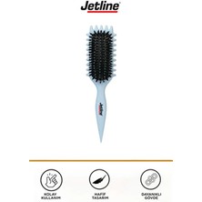 Jetline 1 Adet Magical Curl Fırça Mavi Renk Bukle Yapıcı Özellikli Saç Bakım Aracı-TRK033