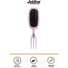 Jetline Magical Curl Seri Saç Fırçası TRK035 Mor Renk Sihirli Bukle Serisi Tarak