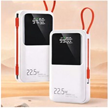 Deppo Trend Iphone/samsung/mi/huawei Uyumlu Taşınabilir Şarj Aleti 20000 Mah Powerbank Hızlı Göstergeli Kablolu
