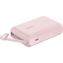 Belkin Bc BPB021 10000 Mah Entegre Kablolu Taşınabilir Şarj Cihazı Pembe