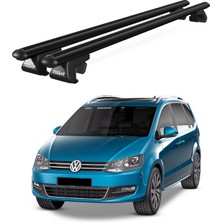 Today Auto Venüs Volkswagen Sharan (2010-2022) Uyumlu Siyah Ara Atkı Port Bagaj Tavan Barı